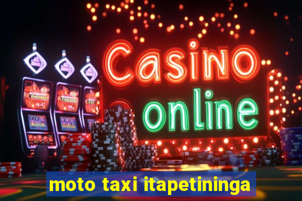 moto taxi itapetininga